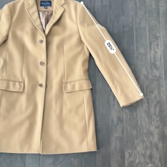 Tan Banana Republic Men's Medium Wool Blend Jacket - Picture 6 of 12